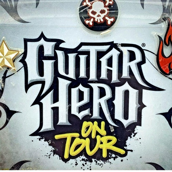 NINTENDO DS GUITAR HERO On Tour Red Octane GUITAR GRIP CONTROLLER Tested - Picture 11 of 12